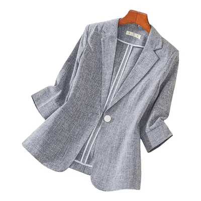 Coat For Women New Summer High grade Temperament Top Half Sleeve Gray - Shop at LoveMi
