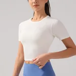 Antibacterial Breathable Quick-drying Exercise Top - White