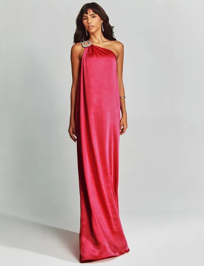 Fashion Ladies Loose Vacation Casual Dress Red - Shop at LoveMi