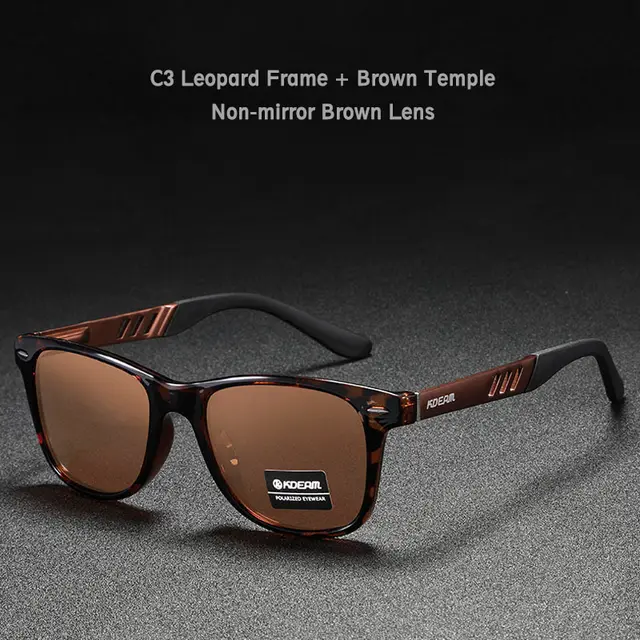 Polarized Metal Beach Vacation Glasses Color-changing Night Vision - C3