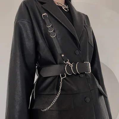 Men's Shirt Versatile Suspender Leather Chest Strap Shoulder Strap Lb336 - Shop at LoveMi