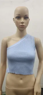 Top Backless Camisole Women's Street - Light Blue