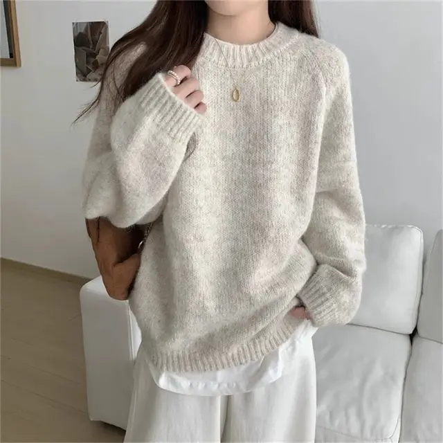 High grade Soft Glutinous Inner Sweater Top Apricot - Shop at LoveMi
