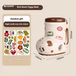 Boots Coin Bank Brown Stickers