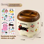Brown Sticker For Pen Holder
