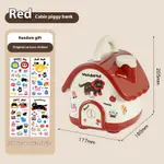 Coin Bank Red Sticker