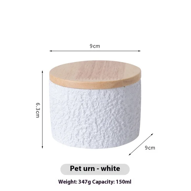 Pet Cinerary Casket Dog Cat Commemorative Tank White - Shop at LoveMi