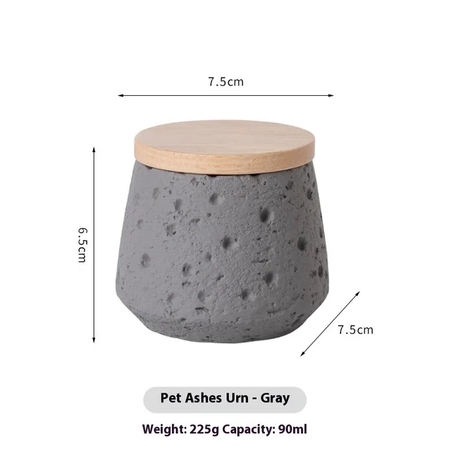 Mini Pet Cinerary Casket Teeth Hair Commemorative Tank Gray - Shop at LoveMi
