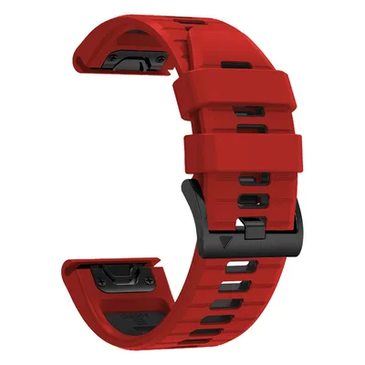 Fenix87pro6 Two color Quick Release Silicone Strap Red And Black - Shop at LoveMi