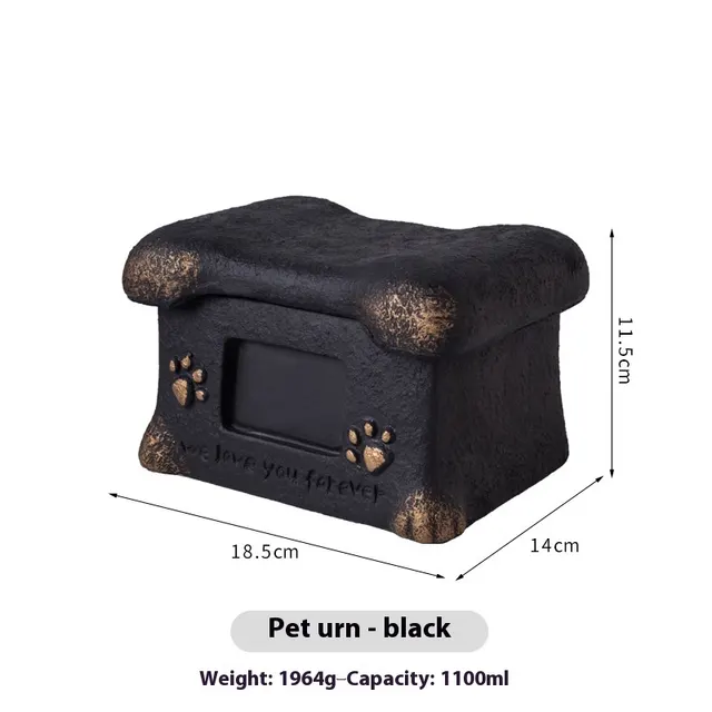 Pet Cremation Funeral Casket Black - Shop at LoveMi