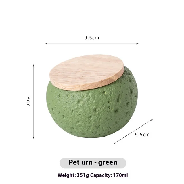 Pet Funeral Urn Storage Relics Storage Souvenirs Green - Shop at LoveMi
