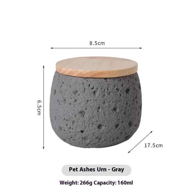 Pet Cinerary Casket Cat Dog Death Cremation Jar Commemorative Supplies Gray - Shop at LoveMi