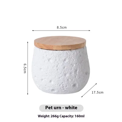 Pet Cinerary Casket Cat Dog Death Cremation Jar Commemorative Supplies White - Shop at LoveMi