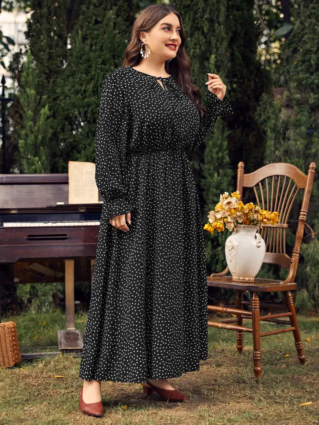 European And American Style Plus Size Women's Clothing Dress Black - Shop at LoveMi