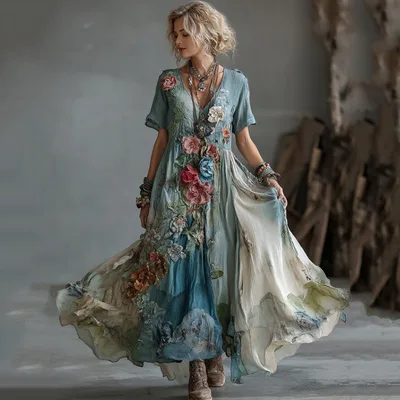 Creative Totem Women's Printed Wear Summer Dress Sjwvldxk3 L - Shop at LoveMi