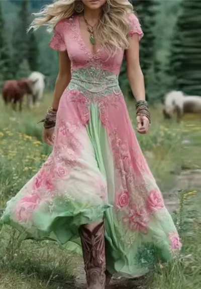 Creative Totem Women's Printed Wear Summer Dress Sjwvldxk8 - Shop at LoveMi