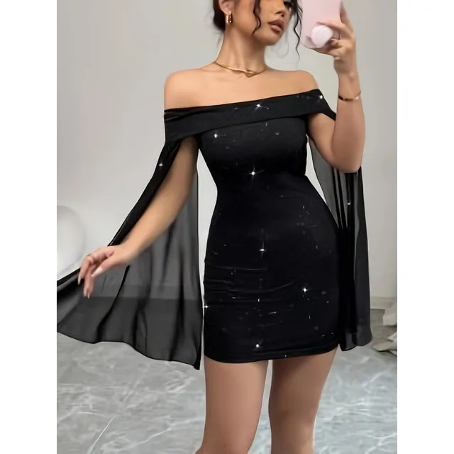 Women's Mini Dress Fashion European And American Style Black - Shop at LoveMi