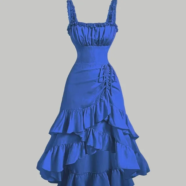 Slim Fit Sexy All matching Suspenders Dress Women Blue - Shop at LoveMi