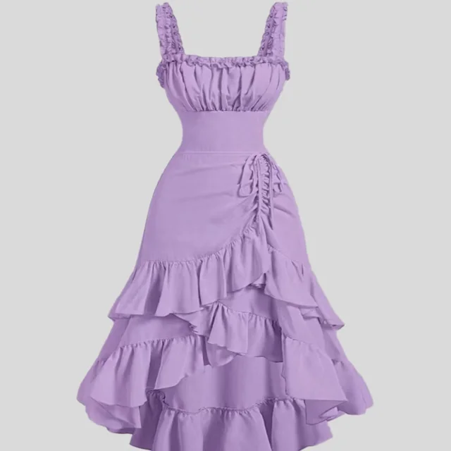 Slim Fit Sexy All matching Suspenders Dress Women Purple - Shop at LoveMi