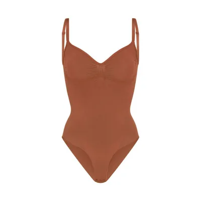 Seamless Jumpsuit Body Shaping Women's Sling Belly Contracting Hip Lifting Caramel - Shop at LoveMi
