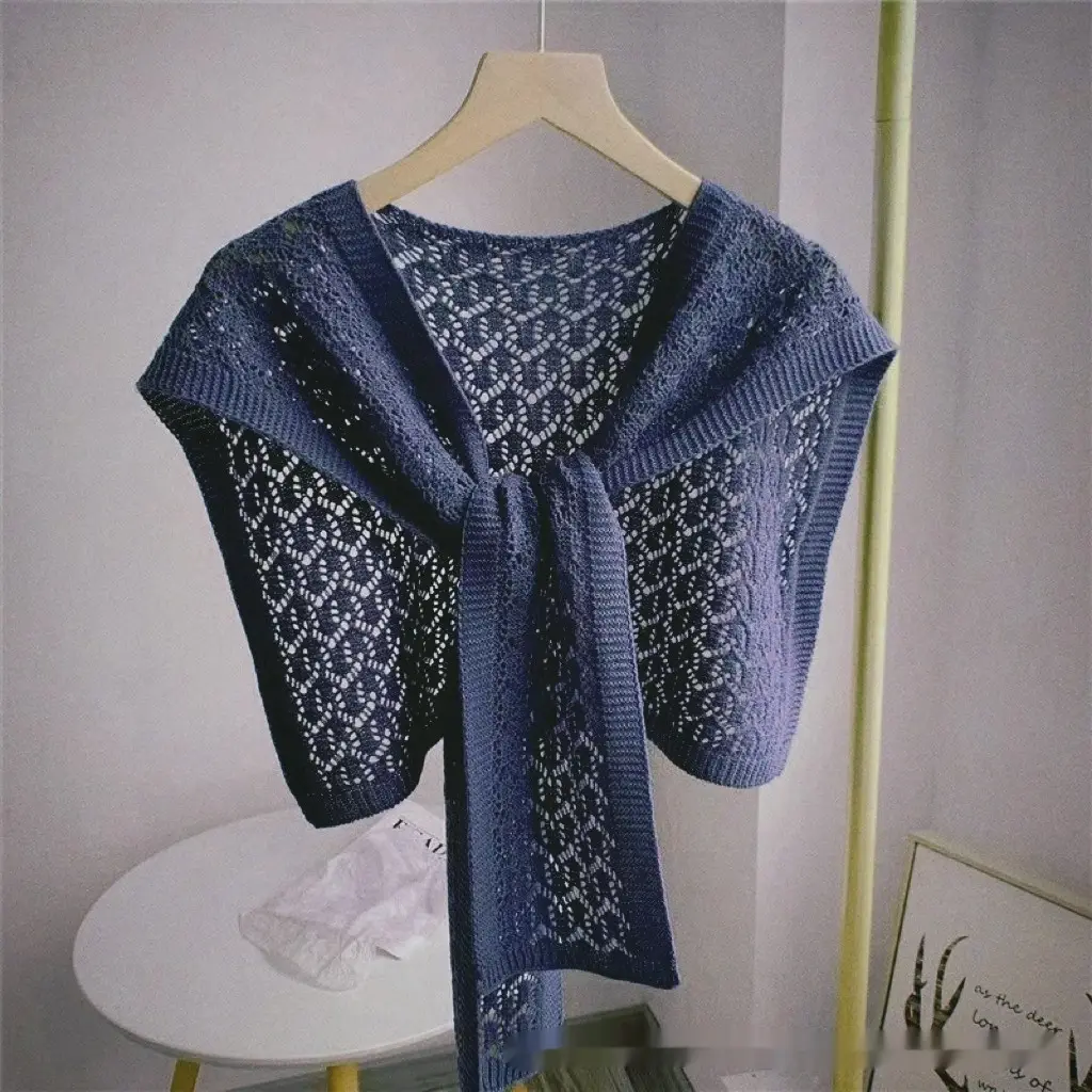 Fashion Personalized Shawl Summer Hot Women - Blue