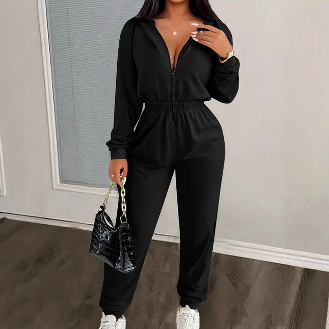 Women's Solid Color Long Sleeve Autumn And Winter Warm Black - Shop at LoveMi