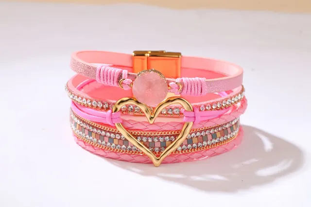 European And American Fashion Bracelet For Women Pink - Shop at LoveMi