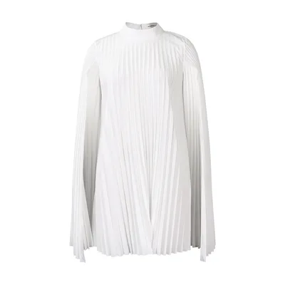 Cape Loose Pleated Plus Size African Dress White - Shop at LoveMi