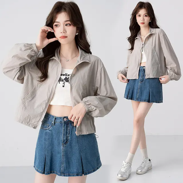 Small Short Breathable Outdoor Anti mosquito Wear Top Gray - Shop at LoveMi