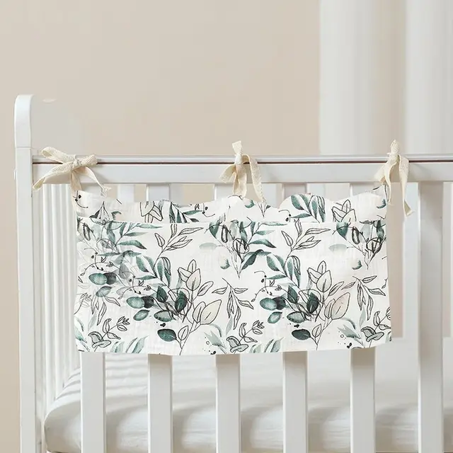Cotton Double Layer Baby Bedside Buggy Bag Olive - Shop at LoveMi