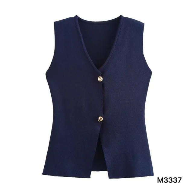 Personality Solid Color Versatile Top Blue - Shop at LoveMi