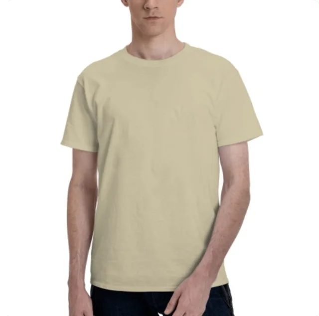 Men's Basic Short Sleeve T Shirt Natural - Shop at LoveMi