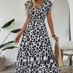 Gray Leopard Print