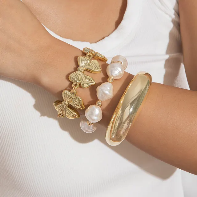 New Multi layer Line Winding Geometric Open Bracelet Suit Style 5 - Shop at LoveMi