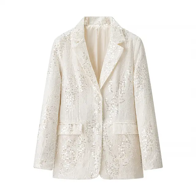 Fashion Temperament Elegant Loose Lapel Print Suit Coat & Trousers Top - Shop at LoveMi