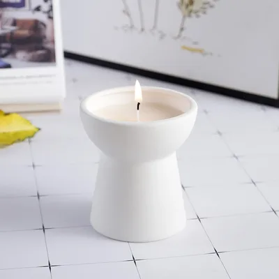 European style Aromatherapy Candlestick Romantic Simple Home Ceramic Style 5Single Can - Shop at LoveMi