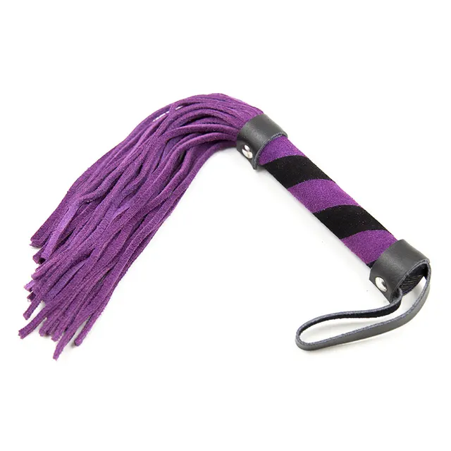 Leather Short Whip Small Training Couple Toys Purple - Shop at LoveMi