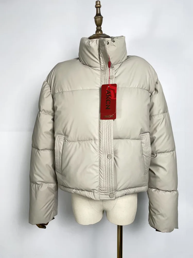 Loose Thick Windproof Stand Collar Coat Tan - Shop at LoveMi