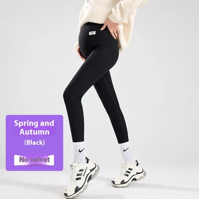 Pregnant Leggings Outer Wear Pregnant Women's Pants Black - Shop at LoveMi