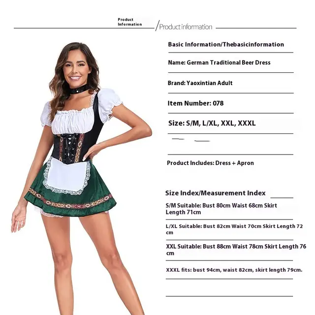 Beer Festival Clothing And Dress Floral Embroidery Green - Shop at LoveMi