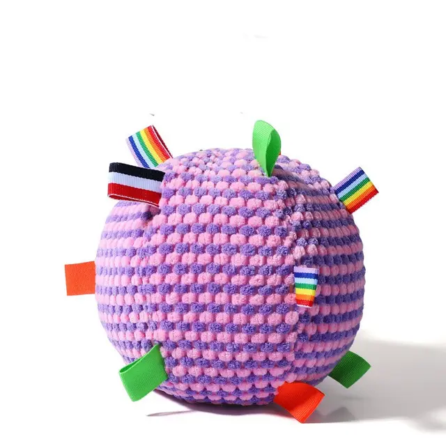 Dog Toy Vocal Ball Ring Rolling Molar Toy Wear resistant Bite resistant To Sleep With Vent Dog Toy Pet Toy Purple - Shop at LoveMi