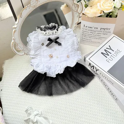 Pet Factory In Stock Pet Dog Clothes Waltz Gauze Skirt White Yarn Skirt - Shop at LoveMi