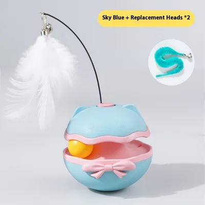 Electric Cat Toy Tumbler Self Hi Cat Teaser Sky Blue - Shop at LoveMi