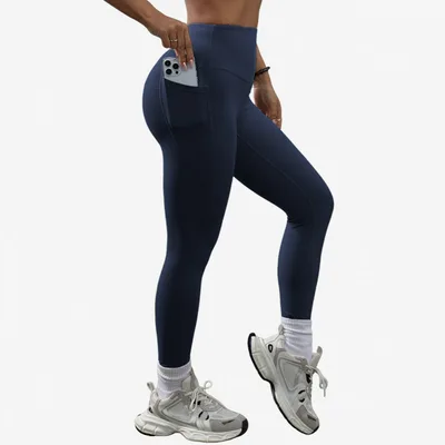 High Waist Hip Lift Yoga Pants Women Dark Blue - Shop at LoveMi