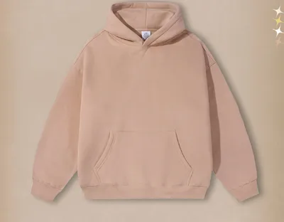 Pure Color All matching Velvet Padded Loose Hooded Sweater Lotus Root Starch - Shop at LoveMi