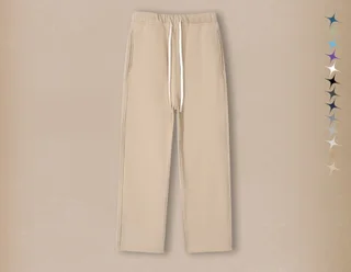 Pure Color All-matching Velvet Padded Loose Casual Pants - Milk Tea Color