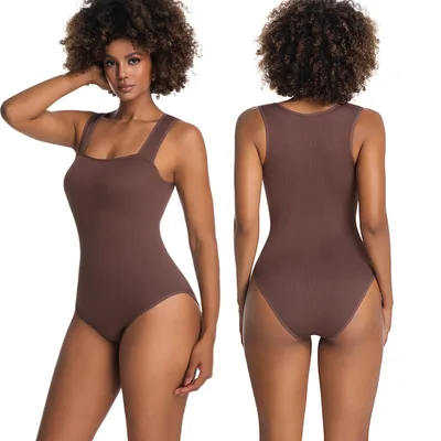 Selling Hot Vest Briefs One Piece Body Shaper Brown - Shop at LoveMi