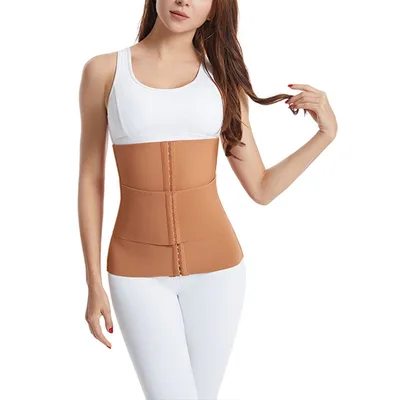 Summer Breathable Leopard Print Belly Contracting Waist Shaping Belt Light Brown - Shop at LoveMi