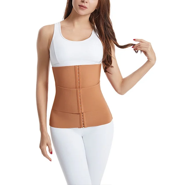 Summer Breathable Leopard Print Belly Contracting Waist Shaping Belt Light Brown - Shop at LoveMi