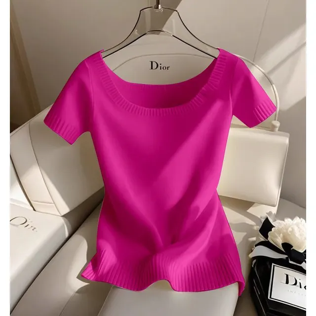 Chic Super Nice Sweater For Women Rose Red - Shop at LoveMi